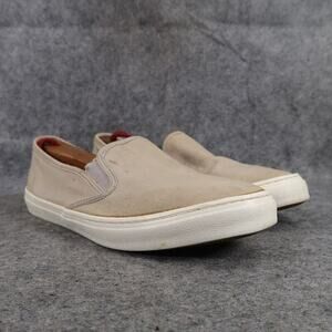 Old Navy Shoes Womens 7 Sneakers Slip On Casual Canvas Flats Comfort Taupe 1994